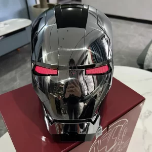 Iron Man Tony Helmet Electric Multi-piece Opening And Closing English Voice Control 1:1 Wearable Abs Figure Toys Dolls Gifts